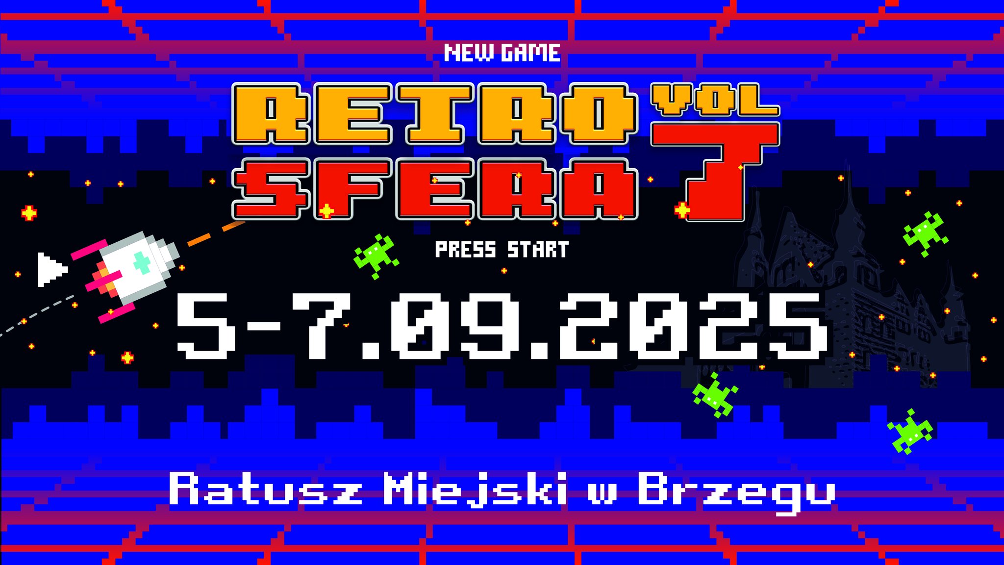 RetroSfera vol. 7 Brzeg 2025 festiwal gier retro 5-7 września Ratusz Miejski