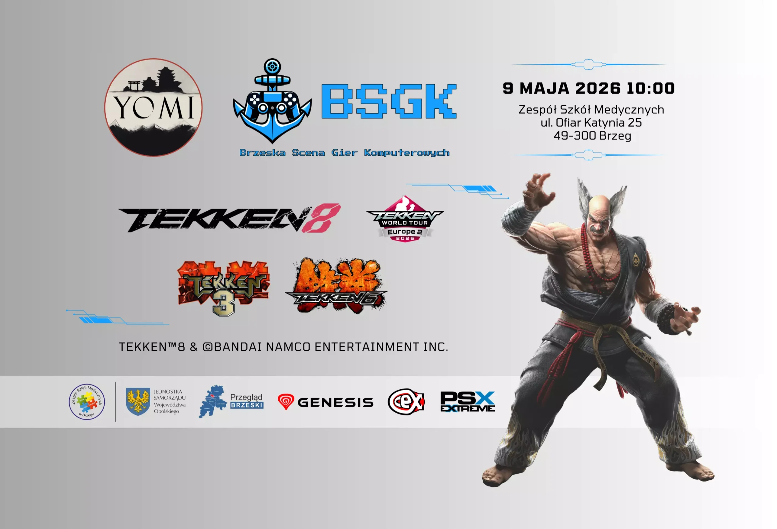 Read more about the article TEKKEN WORLD TOUR 2026 w Brzegu – YOMI x BSGK 2026 – relacja z imprezy